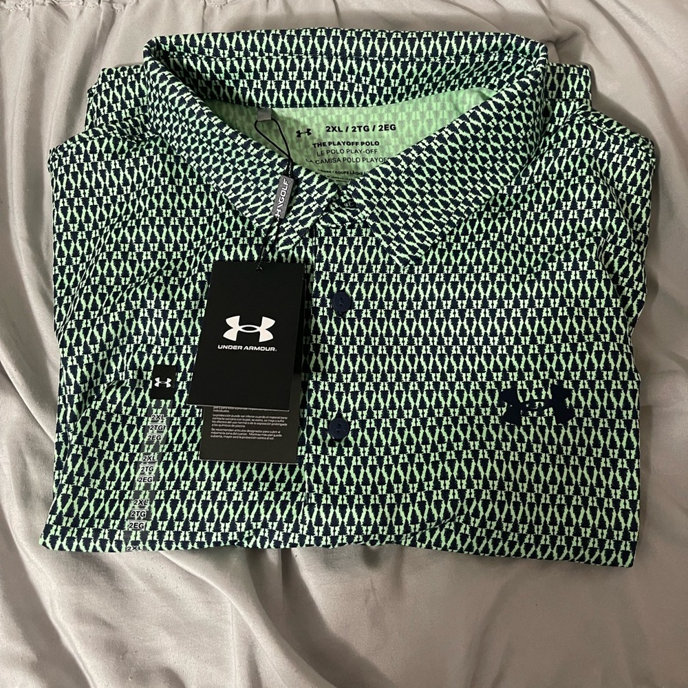 Under Armour The Playoff Polo 3.0 Printed Polo Men’s 2XL NWT